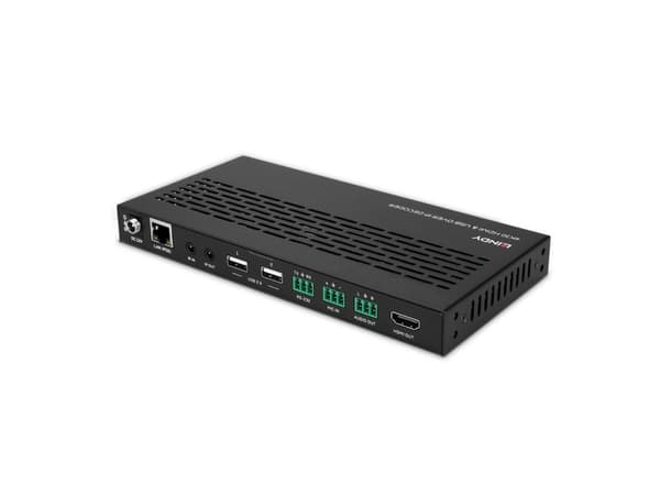 Lindy 38397, 3840 x 2160 pixlar, AV-mottagare, 100 m, Kabel, Svart, HDCP