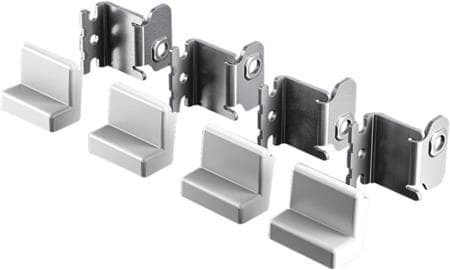 Rittal AX 2508.020, Mounting kit, Stainless steel, White, 4 pc(s)
