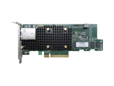 FUJITSU PRAID EP680e FH/LP SAS/SATA RAID-ohjain, joka perustuu LSI MegaRAID SAS3916 -ohjaimeen ulkoisille SAS/SATA-kiintolevyille ja SSD-asemille
