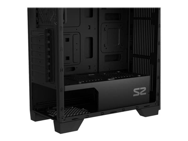 Zalman S2 Midi Tower Case - Black Window, Midi Tower, PC, Musta, ATX, mikro ATX, Mini-ITX, Akryyli, Muovi, Terästä, Koti /Toimisto