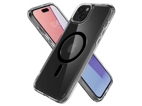 Spigen ACS06661, Etui, Apple, iPhone 15 Plus, 17 cm (6.7"), Sort, Gjennomsiktig