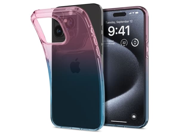 Spigen ACS06700, Suojus, Apple, iPhone 15 Pro, 15,5 cm (6.1"), Sininen, Vaaleanpunainen