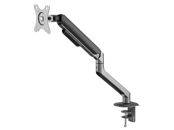 Gembird MA-DA1-05 - Monteringssats (justerbar arm för monitor) - för LCD-display - aluminium, stål, plast - rymdgrå - skärmstorlek: 17"-32" - disk-mo