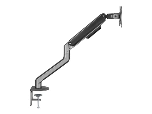 Gembird MA-DA1-05 - Monteringssats (justerbar arm för monitor) - för LCD-display - aluminium, stål, plast - rymdgrå - skärmstorlek: 17"-32" - disk-mo