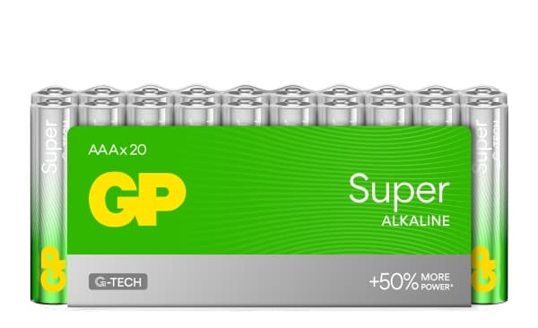 GP Super Alkaline - Batteri 20 x AAA - alkaliskt