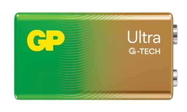 GP Batteries Ultra Alkaline GP1604AU, Engangsbatteri, 9V, Alkalinsk, 9 V, 1 stykker, Cd (kadmium), Hg (kvikksølv)