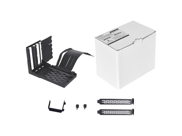 Lian Li VG4-4-V2X - GPU-bøylesett (vertikal) - universell, 4 spor, med Gen 4 riser - svart