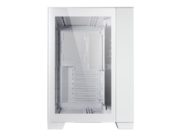 Lian Li O11 Dynamic Mini - Tower - ATX - sidepanel med vindu (herdet glass) - ingen strømforsyning (SFX12V/SFX-L12V) - snøhvitt - USB/lyd