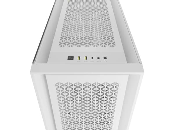 Corsair 5000D CORE AIRFLOW, Midi Tower, PC, Valkoinen, ATX, 17 cm, 40 cm