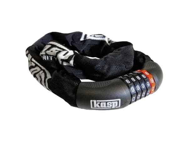 Kasp K470810D Kædelås Sort Kombinationslås