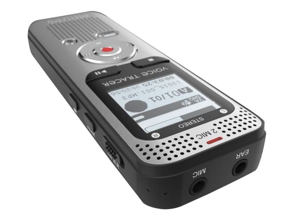 Philips Voice Tracer DVT2010 - Röstinspelare - 8 GB - aluminiumsilver