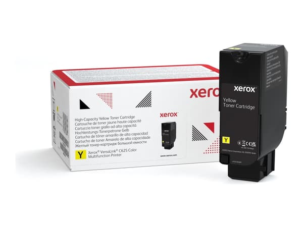 Xerox VersaLink C625 Keltainen värikasetti Suuri kapasiteetti (16 000 sivua), 16000 sivua, Keltainen, 1 kpl
