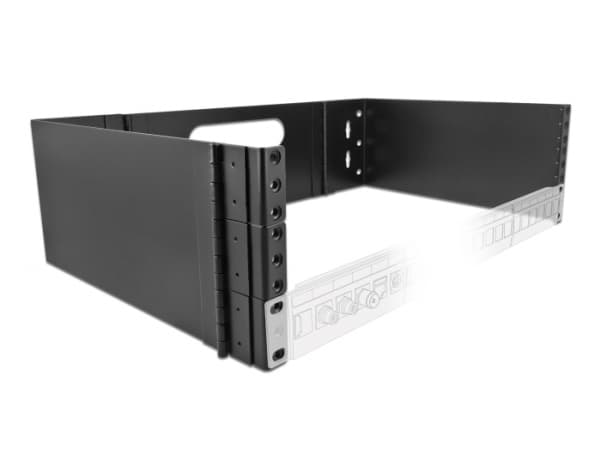 Delock - Rack - veggmonterbar - svart - 3U - 19"