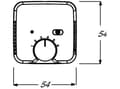 Miniatyrbilde 3 av 3: Busch-Jaeger 1795-214, Hvid, Busch-Jaeger 1095 U, 1096 U, 54 mm, 54 mm