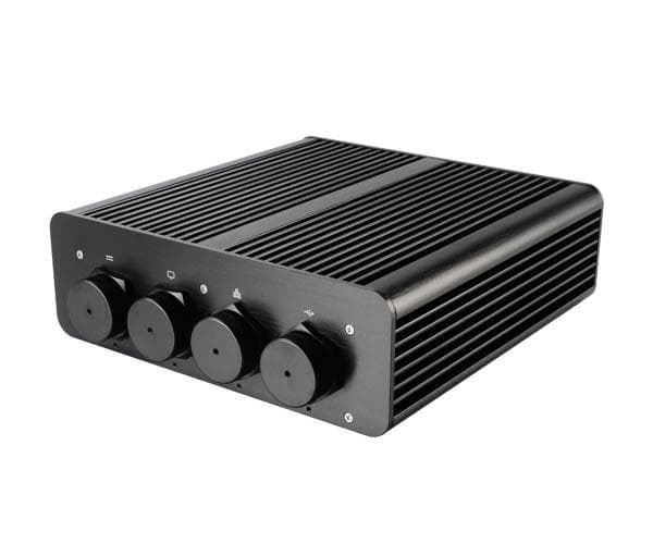 Akasa Galileo TU, Teline, Palvelin, Musta, Thin Mini-ITX, Alumiini, 1U