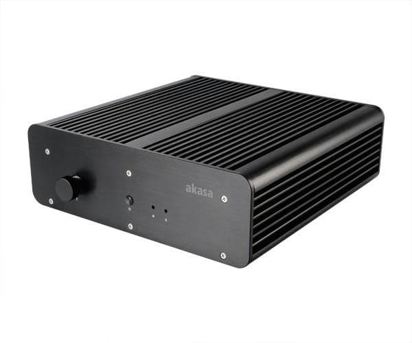 Akasa Galileo TU, Teline, Palvelin, Musta, Thin Mini-ITX, Alumiini, 1U musta