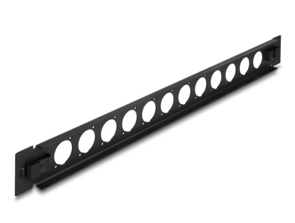 DeLOCK 66900, Patch panel, Musta, Metalli, 1U, Kiina, 48,3 cm (19")