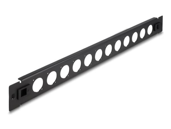 DeLOCK 66900, Patch panel, Musta, Metalli, 1U, Kiina, 48,3 cm (19")