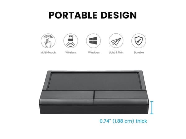 Perixx 11634, Musta, Windows 10,Windows 7,Windows 8, 120 mm, 90 mm, 18,8 mm, 110 g