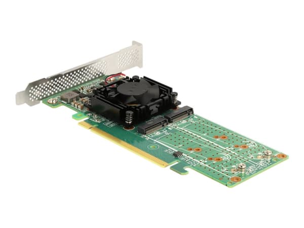 Delock - Lagringskontroll - M.2 - 4-kanals - M.2 NVMe-kort - lav profil - PCIe 3.0 x16