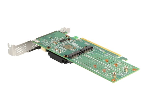 Delock - Lagringskontroll - M.2 - 4-kanals - M.2 NVMe-kort - lav profil - PCIe 3.0 x16