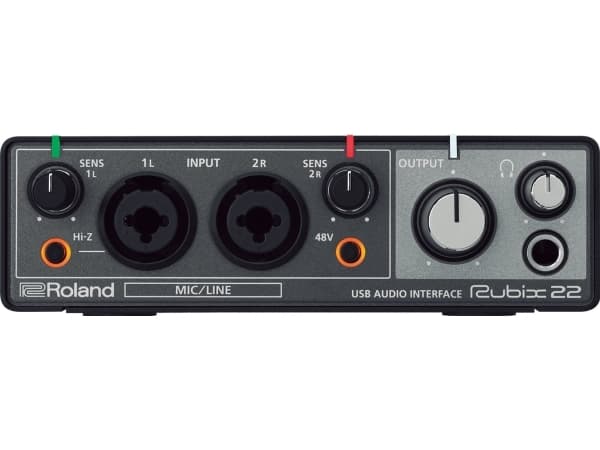 Roland Rubix22, Desktop, Sort, USB, 24-bit/192kHz, 44.1,48,96,192 kHz, USB
