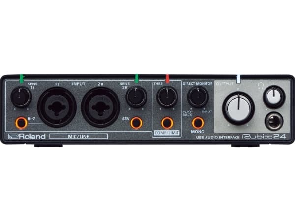 Roland Rubix24, Työpöytä, Musta, USB, 24-bit/192kHz, 44.1,48,96,192 kHz, USB