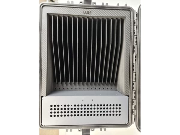 LEBA NoteCase Falcon - Lagringsboks - robust - for 16 nettbrett - låsbar - polyuretan - svart - skjermstørrelse: inntil 13"