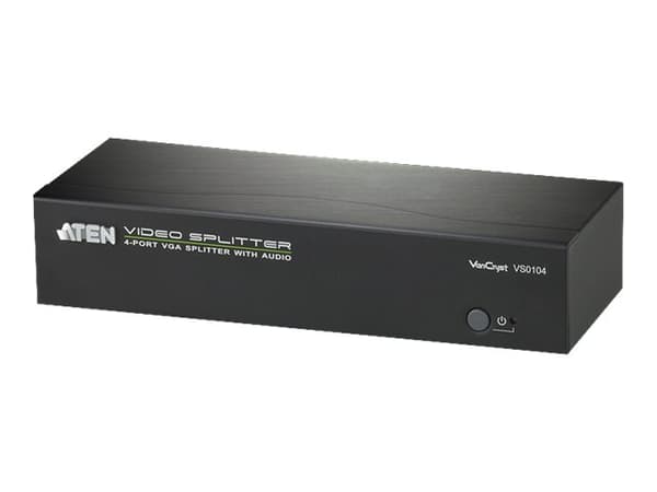 ATEN VanCryst VS0104 - Video/lyd-splitter - 4 x VGA / audio - stasjonær
