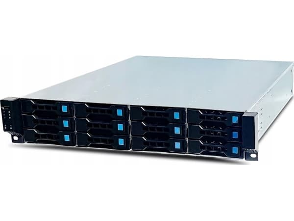 FANTEC SRC-2012X07-12G/6G - Rackmonterbar 2U - SSI CEB - SATA/SAS - hot-swap - ingen strømforsyning - svart, sølv - USB