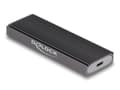 Miniatyrbilde 2 av 5: Delock - Drevkabinett - M.2 - M.2 Card (PCIe NVMe & SATA) / SATA SSD - USB-C 3.1 (Gen 2) - grå