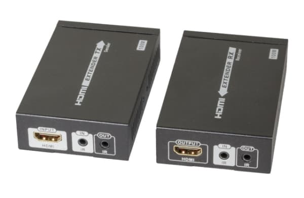 EFB Elektronik HDBT-100V2, 3840 x 2160 piksler, AV-sender og -mottaker, 100 m, Koblet med ledninger (ikke trådløs), 3D, Sort