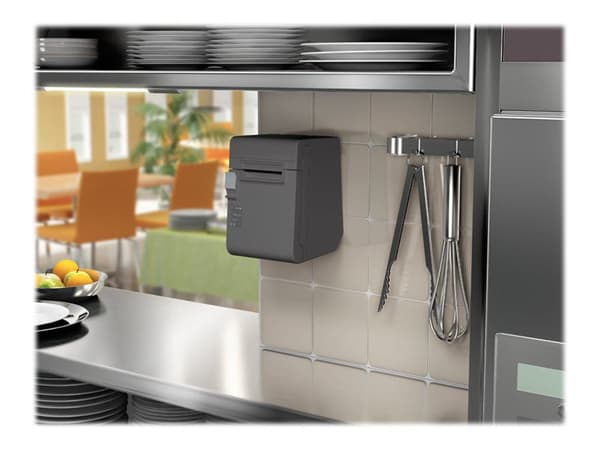 Epson TM T20II - Kvitteringsskriver - termolinje - Rull (8 cm) - 203 x 203 dpi - inntil 200 mm/sek - USB 2.0, LAN - kutter - mørk grå