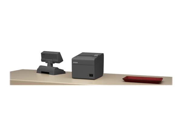 Epson TM T20II - Kvitteringsskriver - termolinje - Rull (8 cm) - 203 x 203 dpi - inntil 200 mm/sek - USB 2.0, LAN - kutter - mørk grå