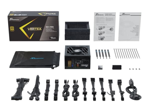 Seasonic VERTEX GX-750 - Strømforsyning (intern) - ATX12V - 80 PLUS Gold - 750 watt