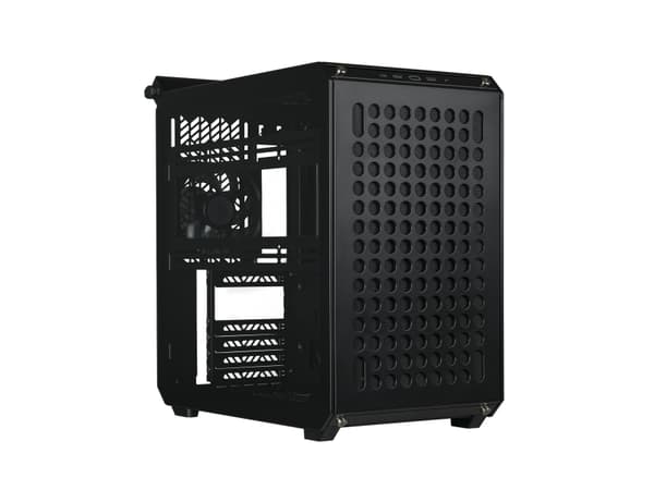 Cooler Master Qube 500 FLATPACK - Black & White Edition - mid tower - utökad ATX - genomskinlig sidopanel (härdat glas) - ingen strömförsörjning (ATX