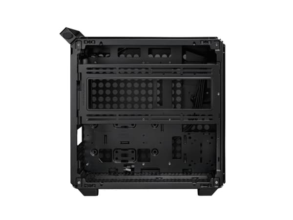 Cooler Master Qube 500 FLATPACK - Black & White Edition - mid tower - utökad ATX - genomskinlig sidopanel (härdat glas) - ingen strömförsörjning (ATX