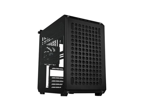 Cooler Master Qube 500 FLATPACK - Black & White Edition - mid tower - utökad ATX - genomskinlig sidopanel (härdat glas) - ingen strömförsörjning (ATX Svart