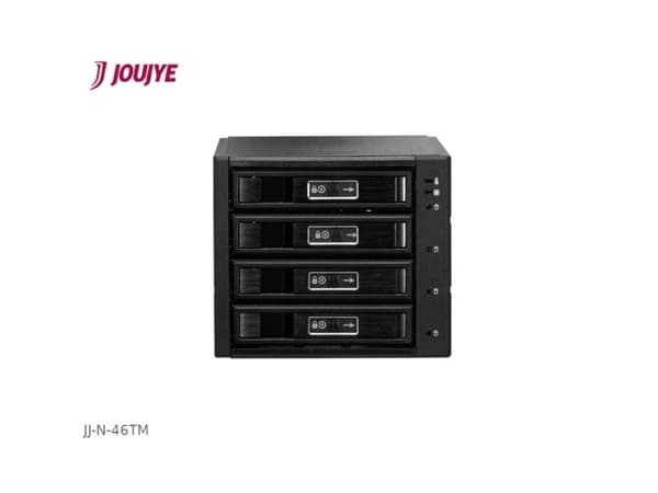 Jou Jye Computer N-46TM, HDD/SSD-kabinett, 2.5/3.5", SAS, SAS-2, SAS-3, SATA, Serial ATA II, Serial ATA III, 12 Gbit/s, Hot-swap, Svart Sort
