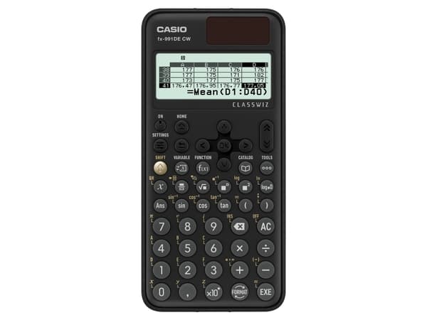 Casio fx-991DE CW, Lomme, Vitenskaplig, 12 sifre, Batteri, Sort Sort