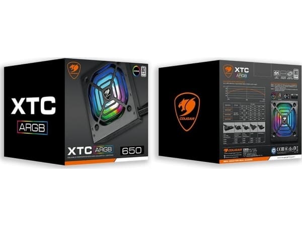 Cougar Cougar Power Supply | XTC550 ARGB | PSU 80plus White RGB
