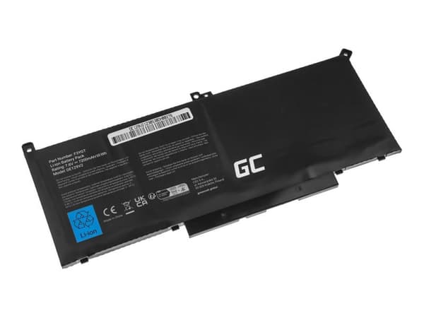 Green Cell - Batteri til bærbar PC (tilsvarer: Dell F3YGT) - litiumpolymer - 4-cellers - 6200 mAh - svart