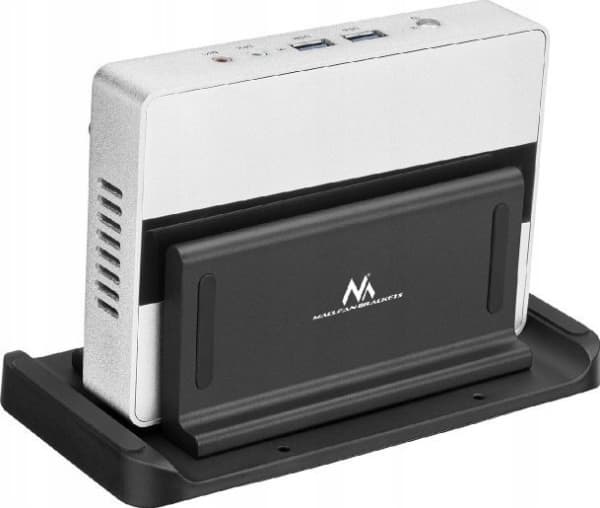 Maclean Thin-Client / mini PC terminalhållare, svart, VESA-kompatibel, fristående, MC-454