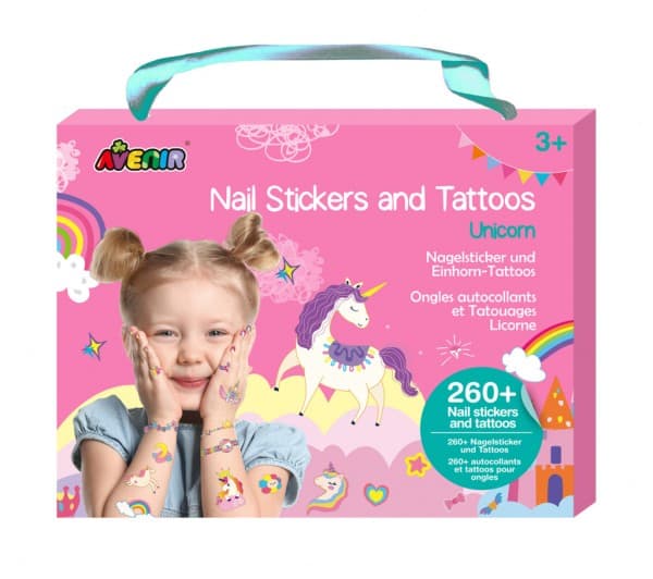 AVENIR 230+ negleklistremerker og tatoveringer "Unicorns"