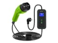 Miniatyrbilde 1 av 4: Qoltec - EV-ladestasjon - 2-in-1, 230V - 3.5 kW - 16 A (IEC 62196 Type 2) - svart, grønn - Europa