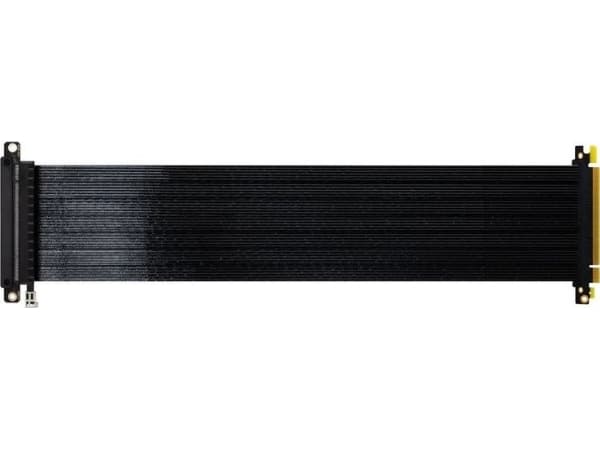 Ssupd riser båndkabel - PCIe 4.0, 430mm, svart