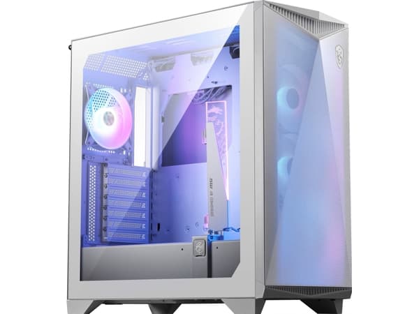 MSI MPG GUNGNIR 300R AIRFLOW - Mid tower - utvidet ATX (E-ATX) - sidepanel med vindu (herdet glass) - ingen strømforsyning (ATX) - hvit - USB/lyd