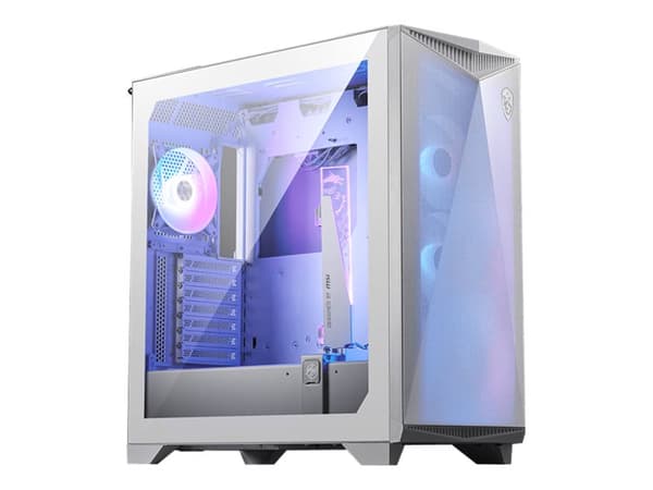 MSI MPG GUNGNIR 300R AIRFLOW - Mid tower - utvidet ATX (E-ATX) - sidepanel med vindu (herdet glass) - ingen strømforsyning (ATX) - hvit - USB/lyd