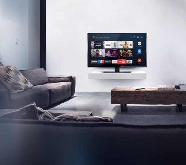 One For All Ultra Slim Line smart tv-stativ för bord (WM2470), 81,3 cm (32"), 139,7 cm (55"), 40 kg, 100 x 100 mm, 400 x 400 mm, Svart