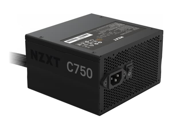 NZXT C-Series C750 - Strømforsyning (intern) - ATX12V 2.4/ EPS12V 2.92 - 80 PLUS Bronze - AC 115/230 V - 750 watt - aktiv PFC - Europa - matt svart Sort